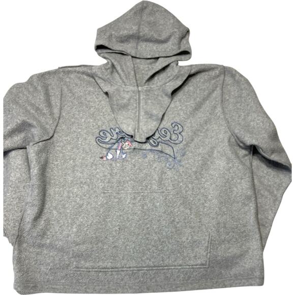 Vintage Eeyore Disney Embroidered Hoodie Missy Size XL Gray - Picture 11 of 14